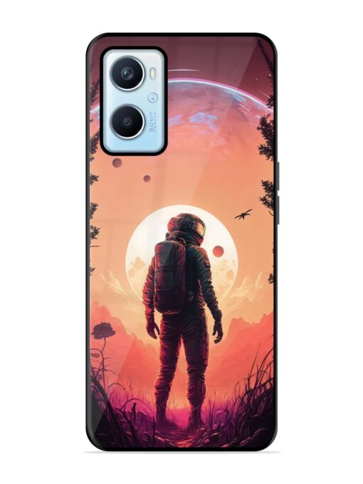 Red Sky At Morning Glossy Metal Phone Cover for Oppo A96 Zapvi