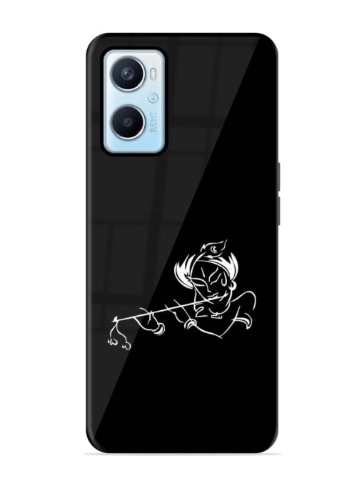 Krishna Flute Glossy Metal Phone Cover for Oppo A96