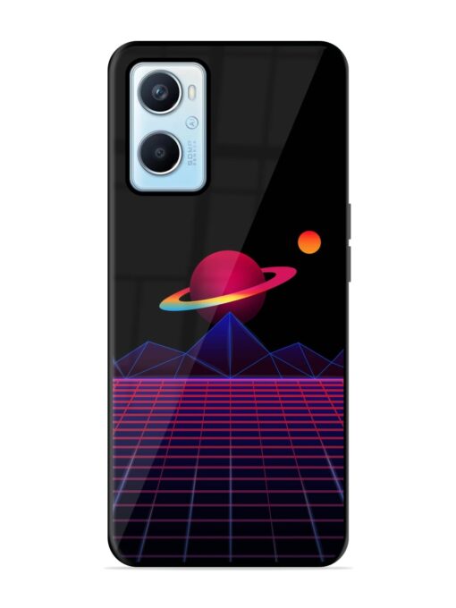 Wave Aesthetic Glossy Metal Phone Cover for Oppo A96