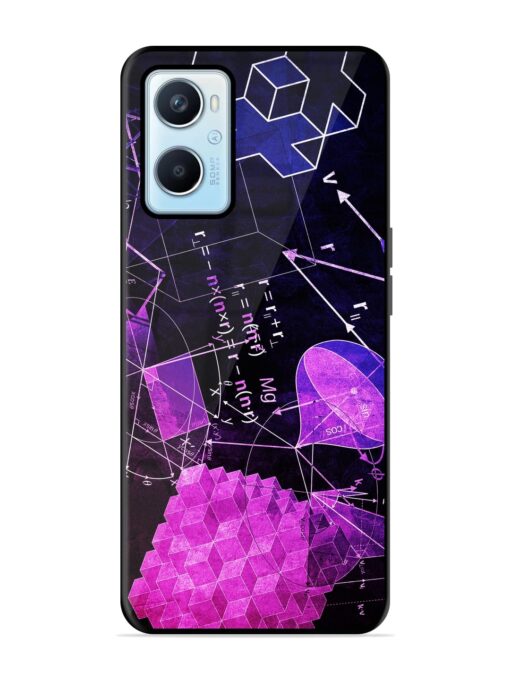 Math Physics Formula Art Glossy Metal Phone Cover for Oppo A96