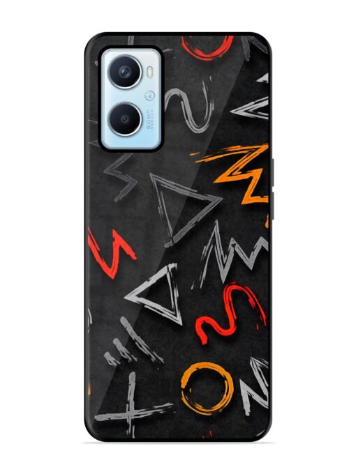 Grungy Graffiti Glossy Metal Phone Cover for Oppo A96