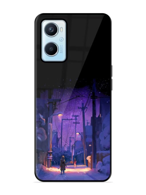 Winter Anime Art Glossy Metal Phone Cover for Oppo A96