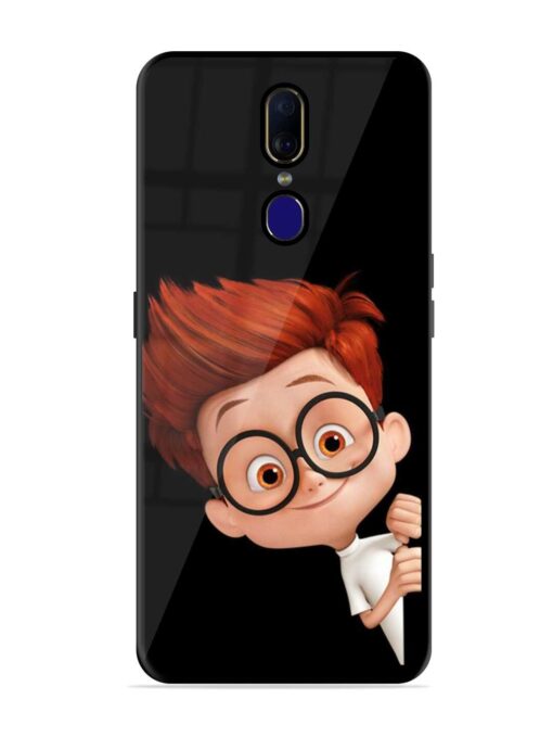 Smart Boy Cartoon Glossy Metal Phone Cover for Oppo F11 Zapvi