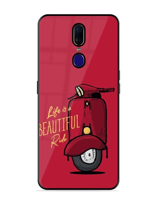 Life Is Beautiful Rides Glossy Metal Phone Cover for Oppo F11