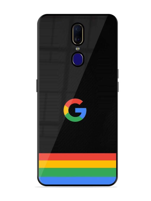 Google Logo Art Glossy Metal Phone Cover for Oppo F11 Zapvi