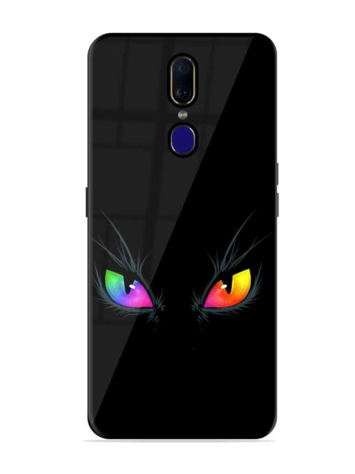 Cat Eyes Glossy Metal Phone Cover for Oppo F11 Zapvi