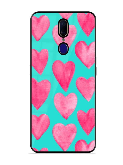 Beautiful Vector Illustration Glossy Metal Phone Cover for Oppo F11 Zapvi