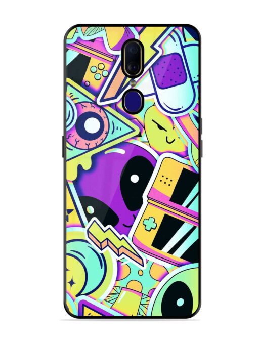 Scratch Art Glossy Metal Phone Cover for Oppo F11