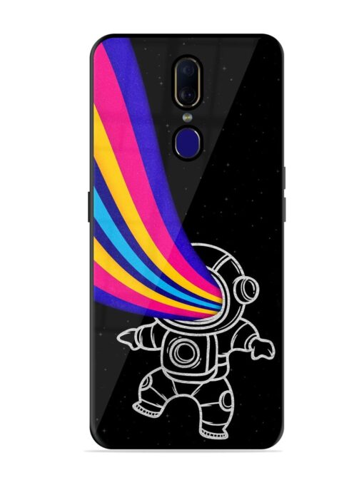 Astronaut Glossy Metal TPU Phone Cover for Oppo F11 Zapvi