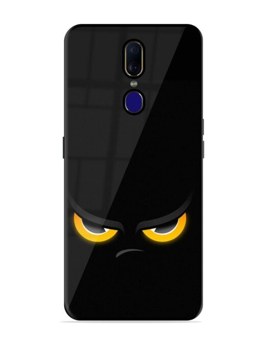 Scary Yellow Eye Glossy Metal TPU Phone Cover for Oppo F11