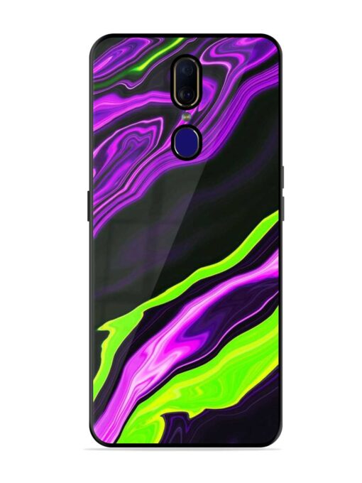 Bright Fluid Violet Glossy Metal Phone Cover for Oppo F11 Zapvi