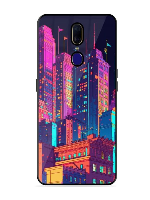 City View Glossy Metal Phone Cover for Oppo F11 Zapvi