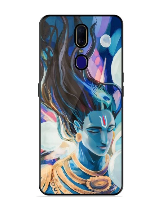 Bhagwan Sri Krishna Glossy Metal Phone Cover for Oppo F11 Zapvi