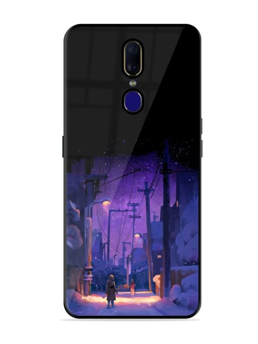 Winter Anime Art Glossy Metal Phone Cover for Oppo F11 Zapvi