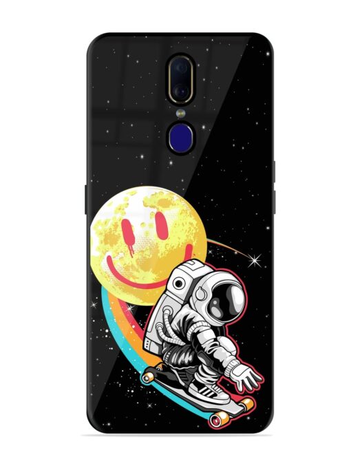 Astronaut Art Glossy Metal Phone Cover for Oppo F11