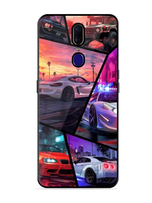 Ride In Pixels Glossy Metal Phone Cover for Oppo F11