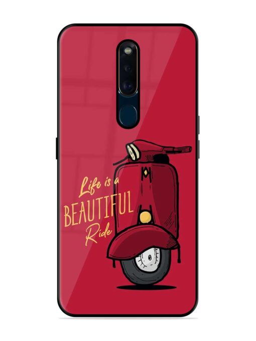 Life Is Beautiful Rides Glossy Metal Phone Cover for Oppo F11 Pro Zapvi