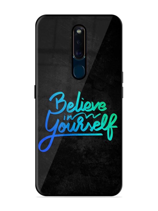 Believe In Yourself Glossy Metal Phone Cover for Oppo F11 Pro Zapvi