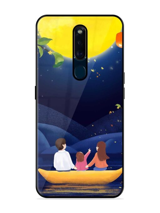 Happy Family And Beautiful View Glossy Metal Phone Cover for Oppo F11 Pro Zapvi