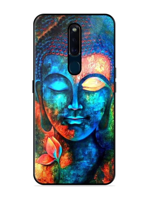 Buddha Painting Glossy Metal Phone Cover for Oppo F11 Pro Zapvi