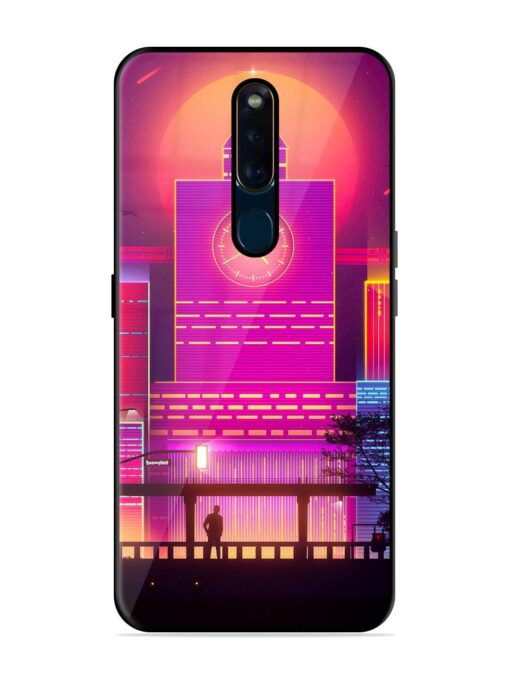 Clock Tower Glossy Metal TPU Phone Cover for Oppo F11 Pro Zapvi