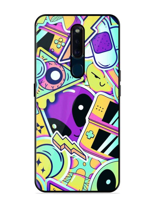 Scratch Art Glossy Metal Phone Cover for Oppo F11 Pro