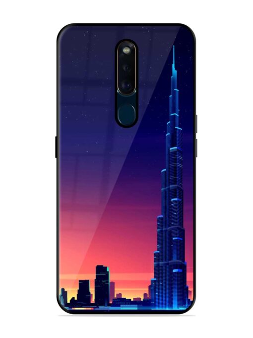 Burj Khalifa Abstract Glossy Metal Phone Cover for Oppo F11 Pro Zapvi