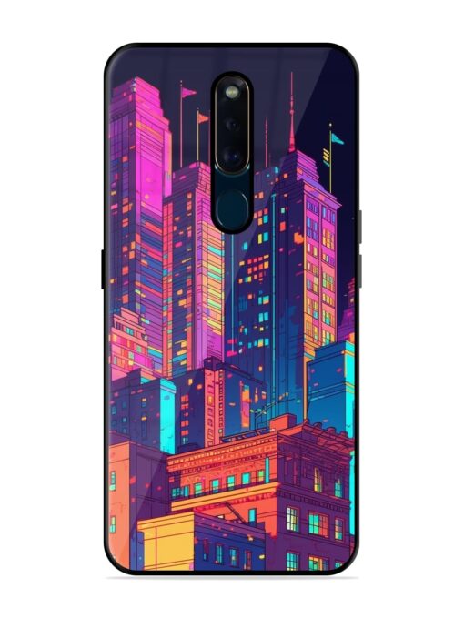 City View Glossy Metal Phone Cover for Oppo F11 Pro Zapvi