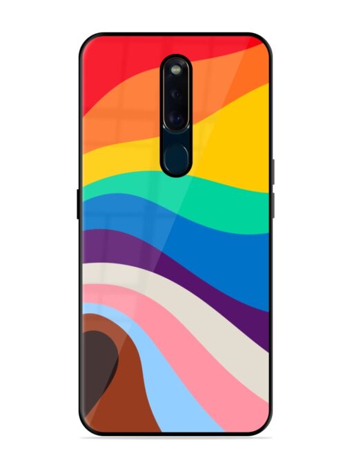 Minimal Pride Art Glossy Metal Phone Cover for Oppo F11 Pro