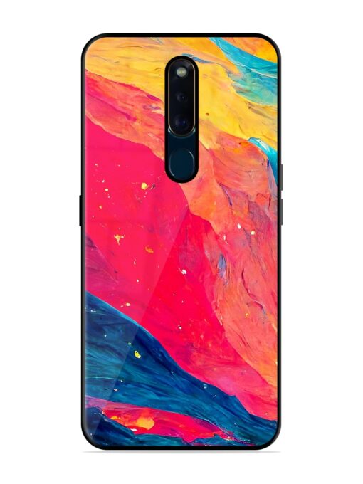 Starry Night Glossy Metal Phone Cover for Oppo F11 Pro