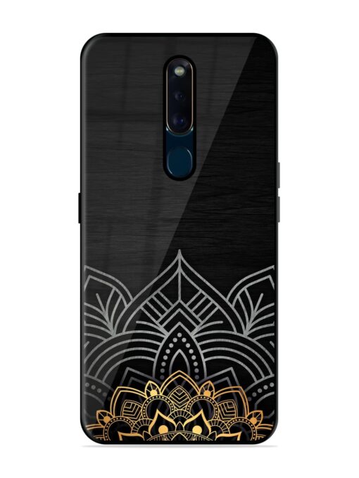 Decorative Golden Pattern Glossy Metal Phone Cover for Oppo F11 Pro