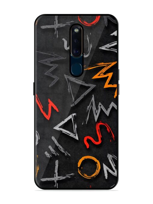 Grungy Graffiti Glossy Metal Phone Cover for Oppo F11 Pro Zapvi