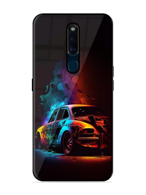 High Classic Car Art Glossy Metal Phone Cover for Oppo F11 Pro