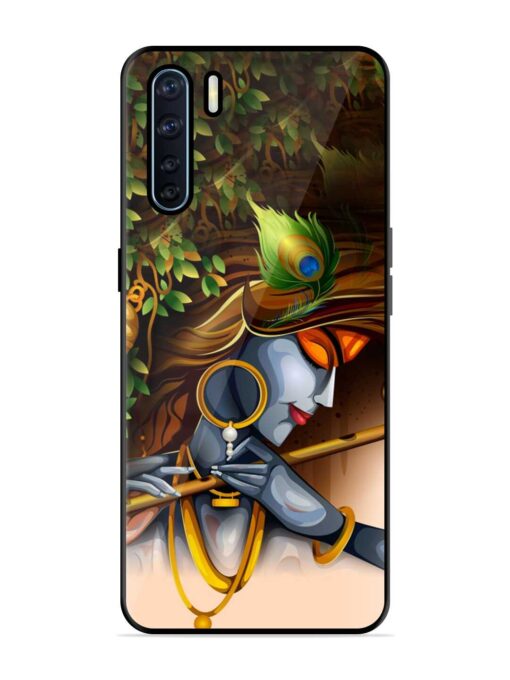 Krishna Glossy Metal Phone Cover for Oppo F15