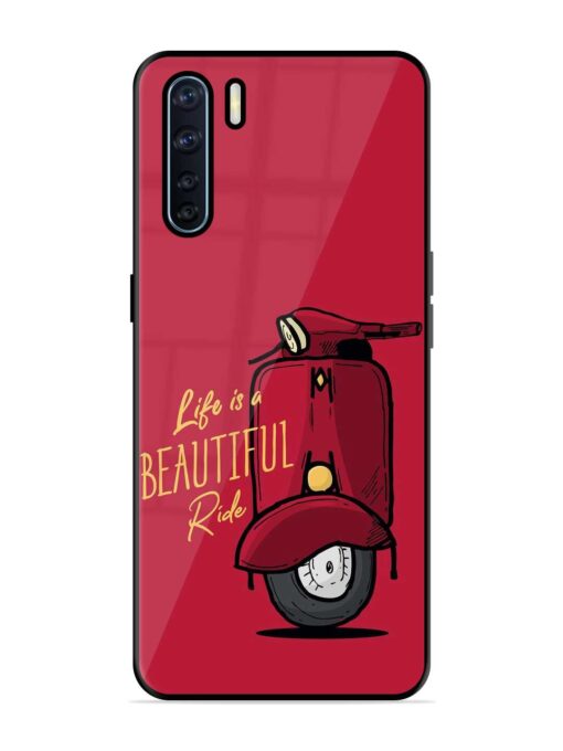 Life Is Beautiful Rides Glossy Metal Phone Cover for Oppo F15