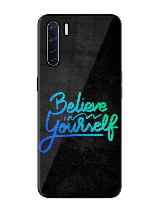 Believe In Yourself Glossy Metal Phone Cover for Oppo F15 Zapvi