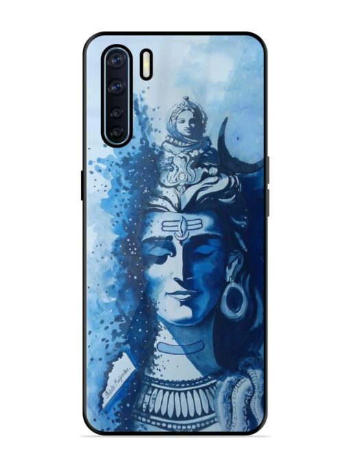 Shiv Art Glossy Metal Phone Cover for Oppo F15 Zapvi