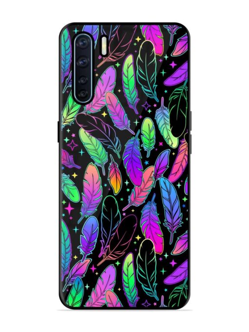 Bright Multi Colored Seamless Glossy Metal Phone Cover for Oppo F15 Zapvi