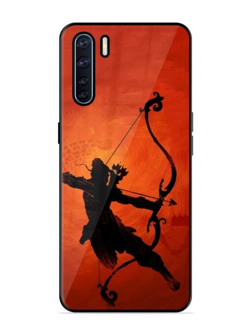 Illustration Lord Rama Glossy Metal Phone Cover for Oppo F15