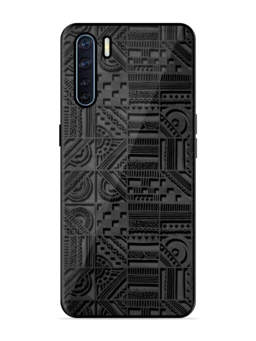 Seamless Pattern Glossy Metal Phone Cover for Oppo F15 Zapvi