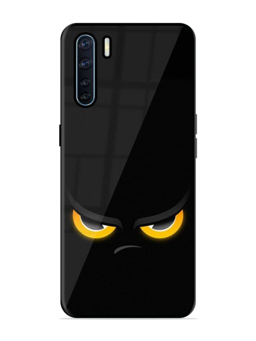 Scary Yellow Eye Glossy Metal TPU Phone Cover for Oppo F15 Zapvi