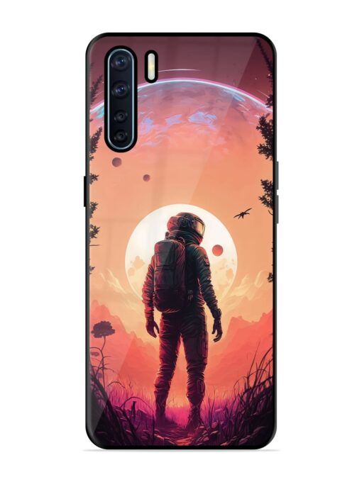 Red Sky At Morning Glossy Metal Phone Cover for Oppo F15