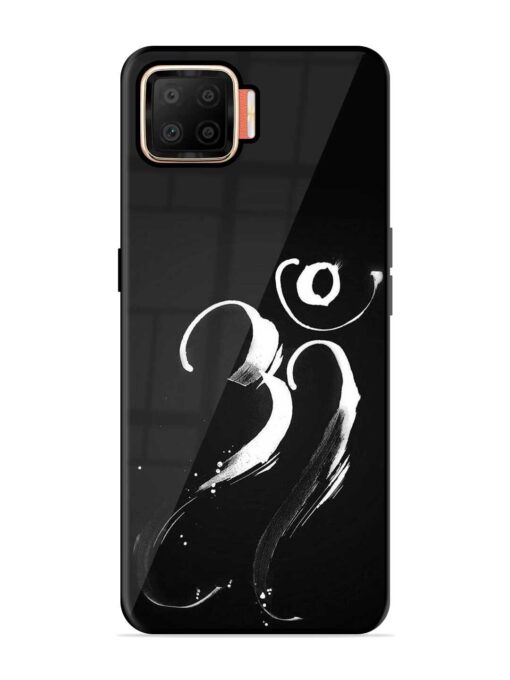 Om Logo Glossy Metal Phone Cover for Oppo F17