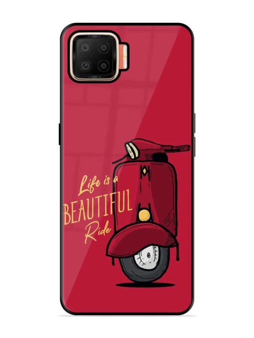 Life Is Beautiful Rides Glossy Metal Phone Cover for Oppo F17