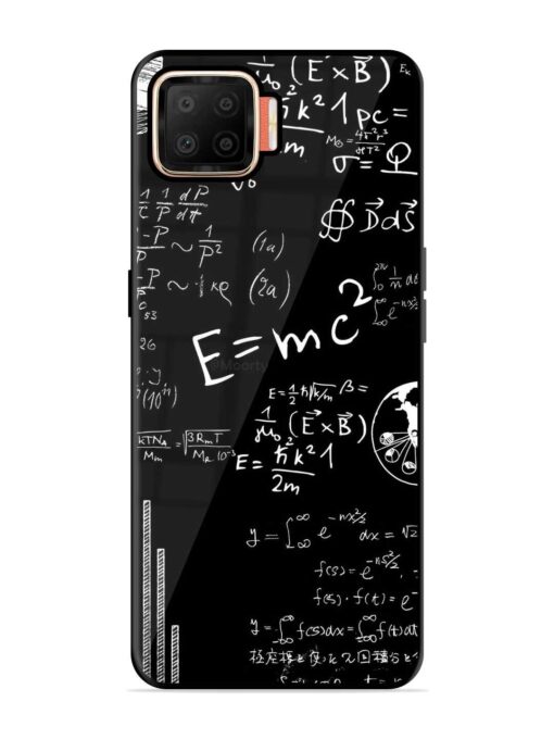 E=Mc2 Mass?Energy Equivalence Glossy Metal Phone Cover for Oppo F17