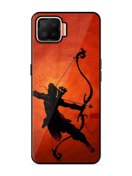 Illustration Lord Rama Glossy Metal Phone Cover for Oppo F17