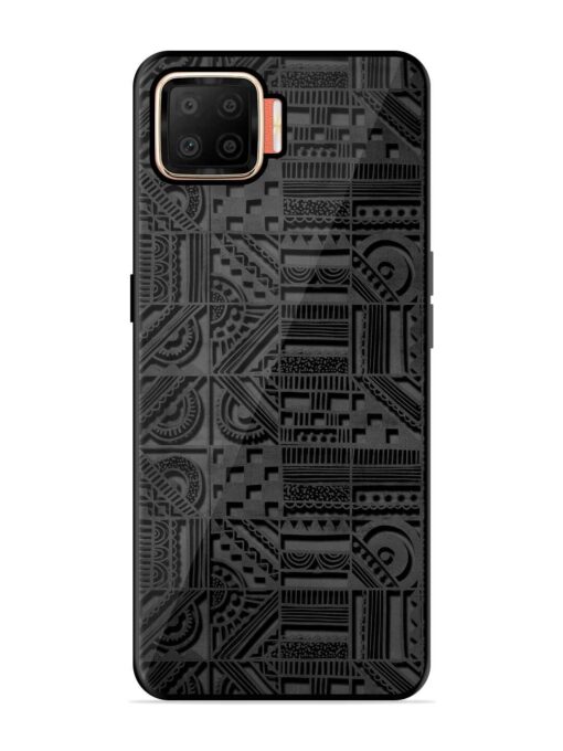 Seamless Pattern Glossy Metal Phone Cover for Oppo F17 Zapvi