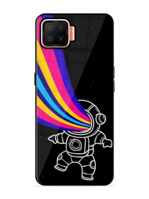 Astronaut Glossy Metal TPU Phone Cover for Oppo F17 Zapvi