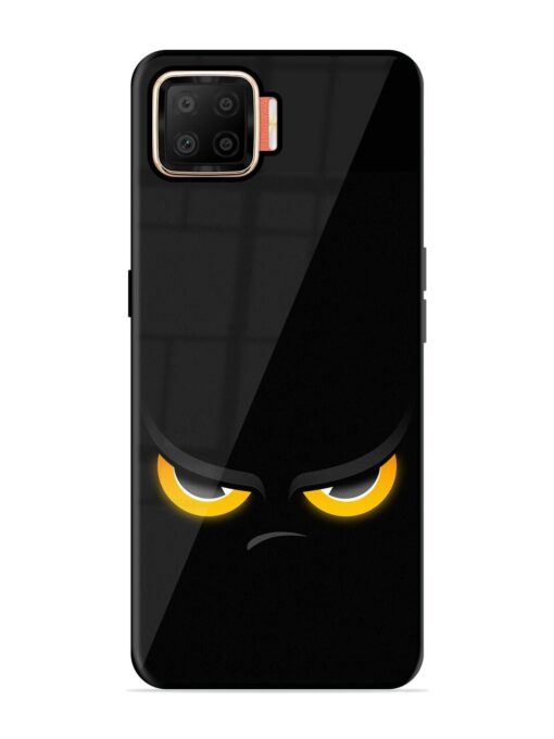 Scary Yellow Eye Glossy Metal TPU Phone Cover for Oppo F17 Zapvi