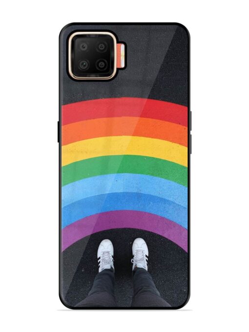 Legs Rainbow Glossy Metal TPU Phone Cover for Oppo F17 Zapvi